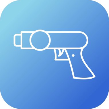 Eşsiz Uzay Silahı Vektör Satırı Simgesi