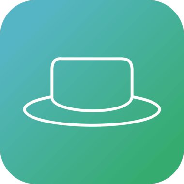 Eşsiz Şapka Vektör Satırı Simgesi