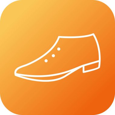 Eşsiz Resmi Ayakkabı Vektör Satırı Simgesi