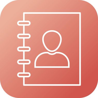 Eşsiz Kişi Vektör Satır Simgesi