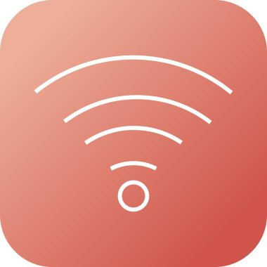 Eşsiz Wiifi Vektör Satır Simgesi