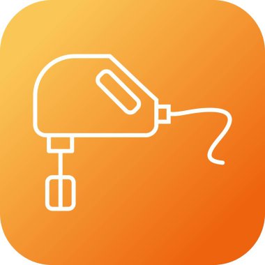 Eşsiz Karıştırıcı Vektör Satırı Simgesi