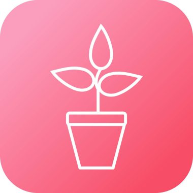 Eşsiz Başarılı Büyüme Vektör Satır Simgesi