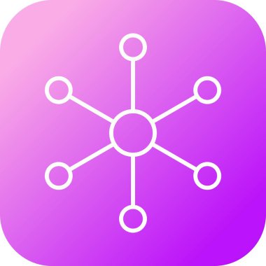 Benzersiz Moleküler Yapı Ii Vektör Satır Simgesi