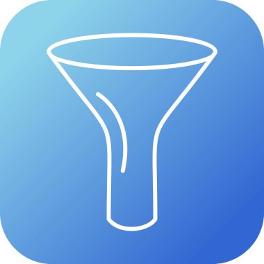 Eşsiz Huni Vektör Satırı Simgesi