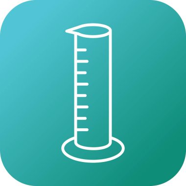 Eşsiz Mezuniyetli Silindir Vektör Satır Simgesi