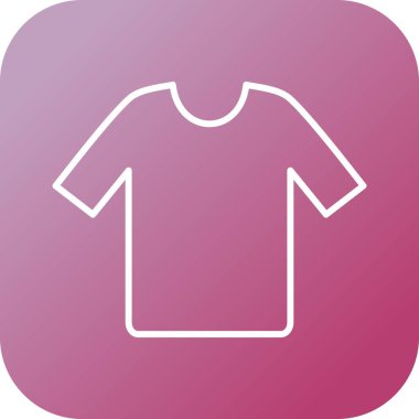 Eşsiz Gömlek Vektör Satırı Simgesi