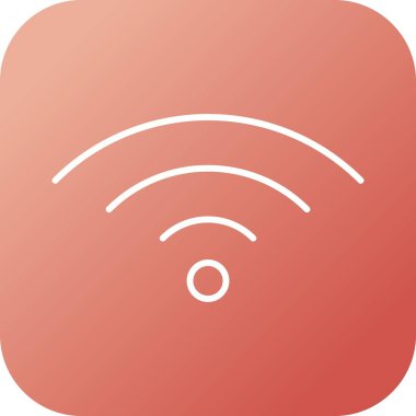Eşsiz Wiifi Vektör Satır Simgesi