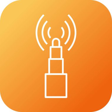 Benzersiz I Beacon Vektör Satır Simgesi