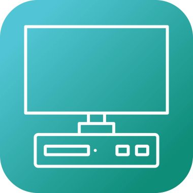 Eşsiz Masaüstü Vektör Satırı Simgesi