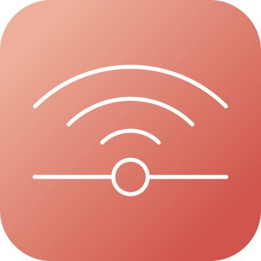 Eşsiz Kızılötesi Vektör Satır Simgesi