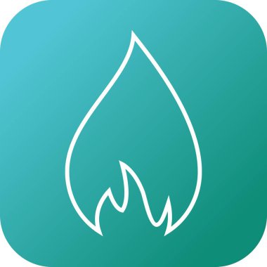 Benzersiz Mum Vektör Satırı Simgesi