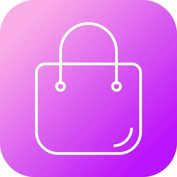 Einzigartige Handtasche Vector Line Icon — Stockvektor