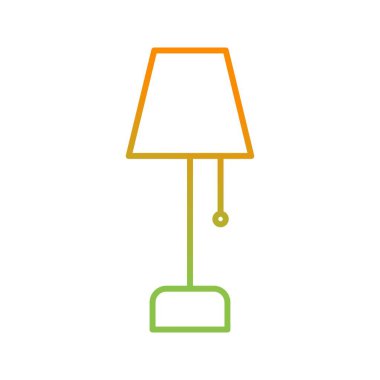 Benzersiz Lamba Satırı Vektör Simgesi