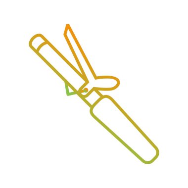 Eşsiz Saç Kaydırma Hattı Vektör Simgesi