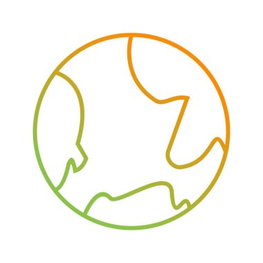 Eşsiz Dünya Vektör Satırı Simgesi