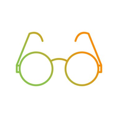 Benzersiz Güneş Gözlüğü Vektör Satırı Simgesi