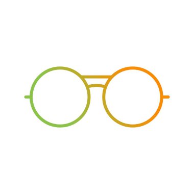 Benzersiz Vintage Gözlük Vektör Satırı Simgesi