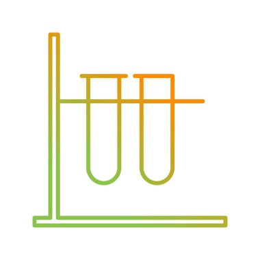 Eşsiz Test Tüpleri Vektör Satır Simgesi