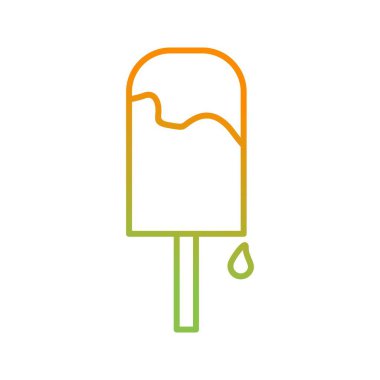 Eşsiz Buz Lolly Vektör Satırı Simgesi