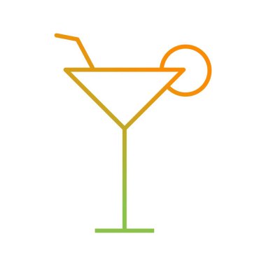 Eşsiz Kokteyl Vektör Satırı Simgesi