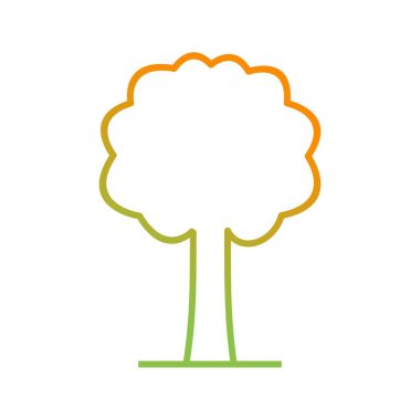 Eşsiz Ağaç Vektör Satırı Simgesi