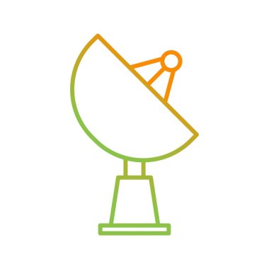 Eşsiz Uydu Vektör Satırı Simgesi