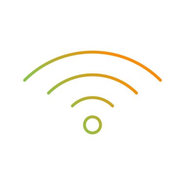 Eşsiz Wiifi Vektör Satır Simgesi