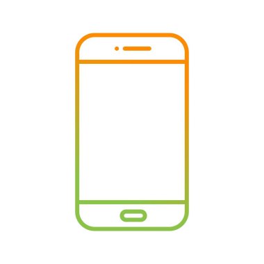 Benzersiz Mobil Vektör Satır Simgesi