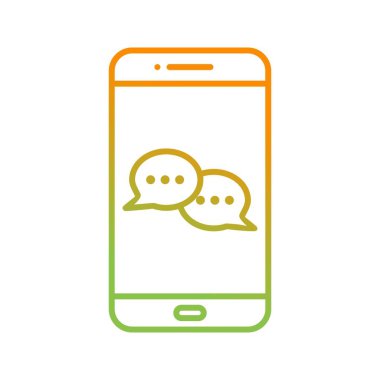 Eşsiz Konuşma Vektörü Satır Simgesi