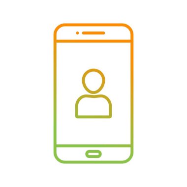 Eşsiz Kullanıcı Hesap Vektör Satırı Simgesi