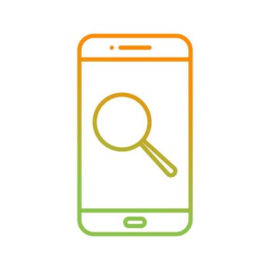 Eşsiz Arama Vektör Satırı Simgesi