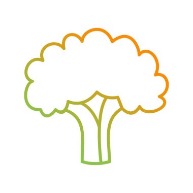 Eşsiz Karnabahar Vektör Çizgisi Simgesi