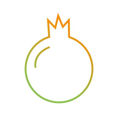 Eşsiz Nar Vektör Satırı Simgesi