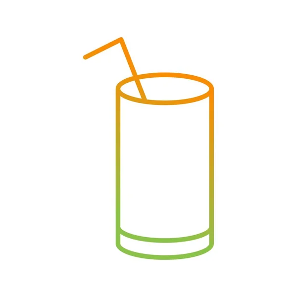 Einzigartiges Drink Vector Line Icon — Stockvektor