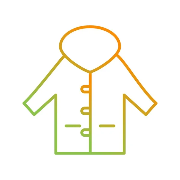 Único Warm Jacket Vector Line Ícone —  Vetores de Stock