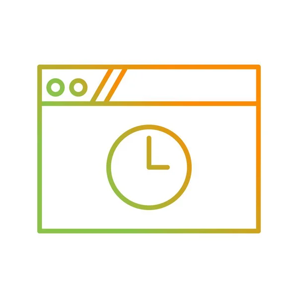 Unique Time Out Vector Line Icon — Stock Vector