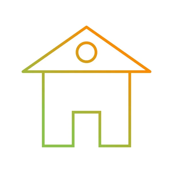 Unieke Home Vector Line Icon — Stockvector