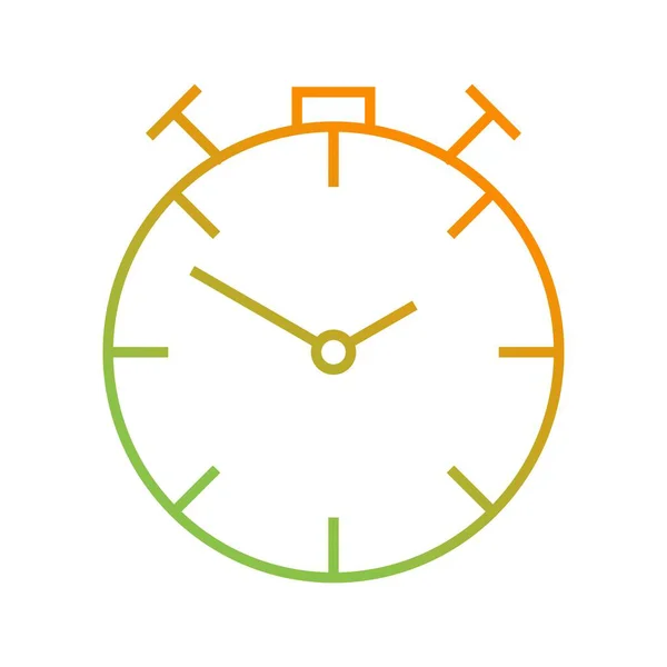 Reloj Único Vector Line Icono — Vector de stock