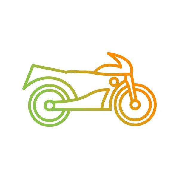 Ícone Único Linha Vetor Bicicleta — Vetor de Stock