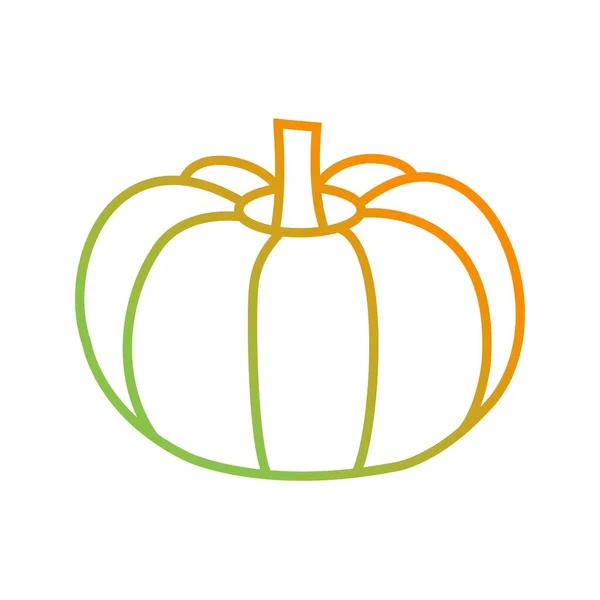 Einzigartiges Pumpkin Vector Line Icon — Stockvektor