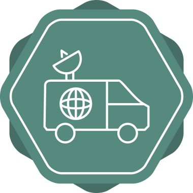Eşsiz Haber Van Vector Satır Simgesi