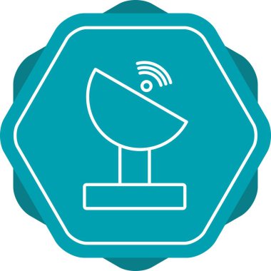 Eşsiz Tabak Vektör Satırı Simgesi