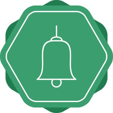 Eşsiz Çan Vektör Satırı Simgesi