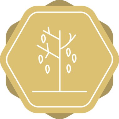 Eşsiz Düşen Yapraklar Vektör Satır Simgesi