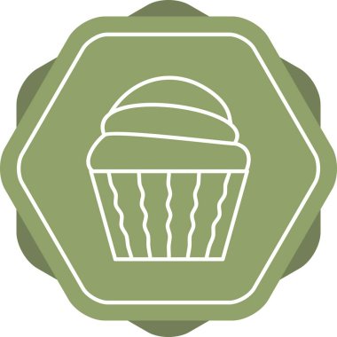 Benzersiz Krem Vektör Satırı Simgesi