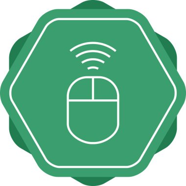 Eşsiz Kablosuz Girdi Aygıt Vektör Satır Simgesi