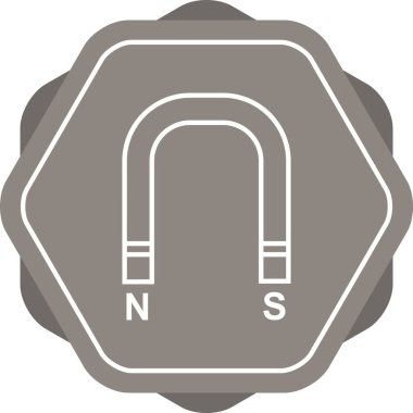 Eşsiz Mıknatıs Vektör Satırı Simgesi