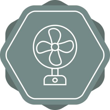 Eşsiz Fan Vektör Satırı Simgesi