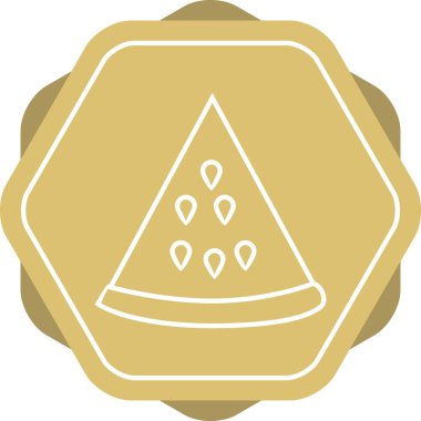 Eşsiz Karpuz Vektör Çizgisi Simgesi